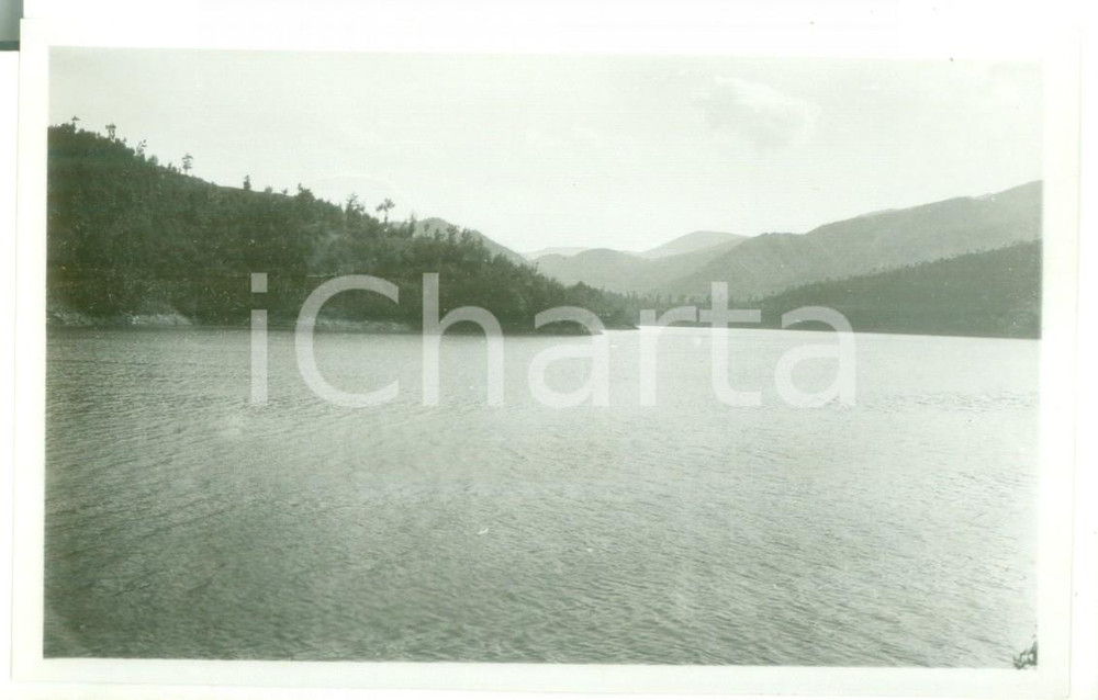 1930 LAGO DI ORTIGLIETO - Veduta panoramica *Fotografia vintage 13x9 cm