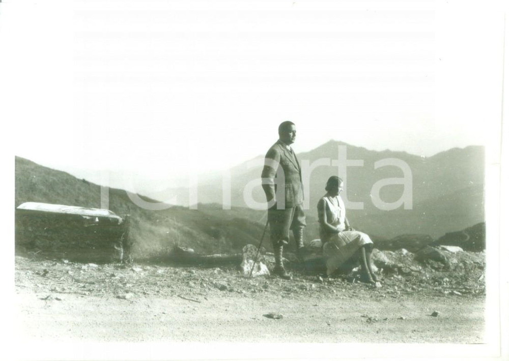 Fotografia d epoca originale 1931 CAMPOMORONE GE Passo della Bocchetta  Ritratto di coppia Foto ARTISTICA 1