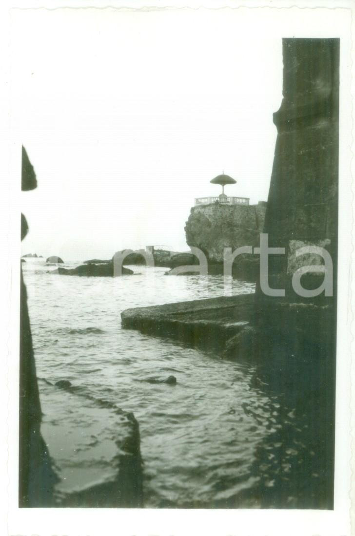Fotografia d epoca originale 1931 GENOVA PEGLI Scorcio caratteristico tra le rocce  Fotografia ARTISTICA 1