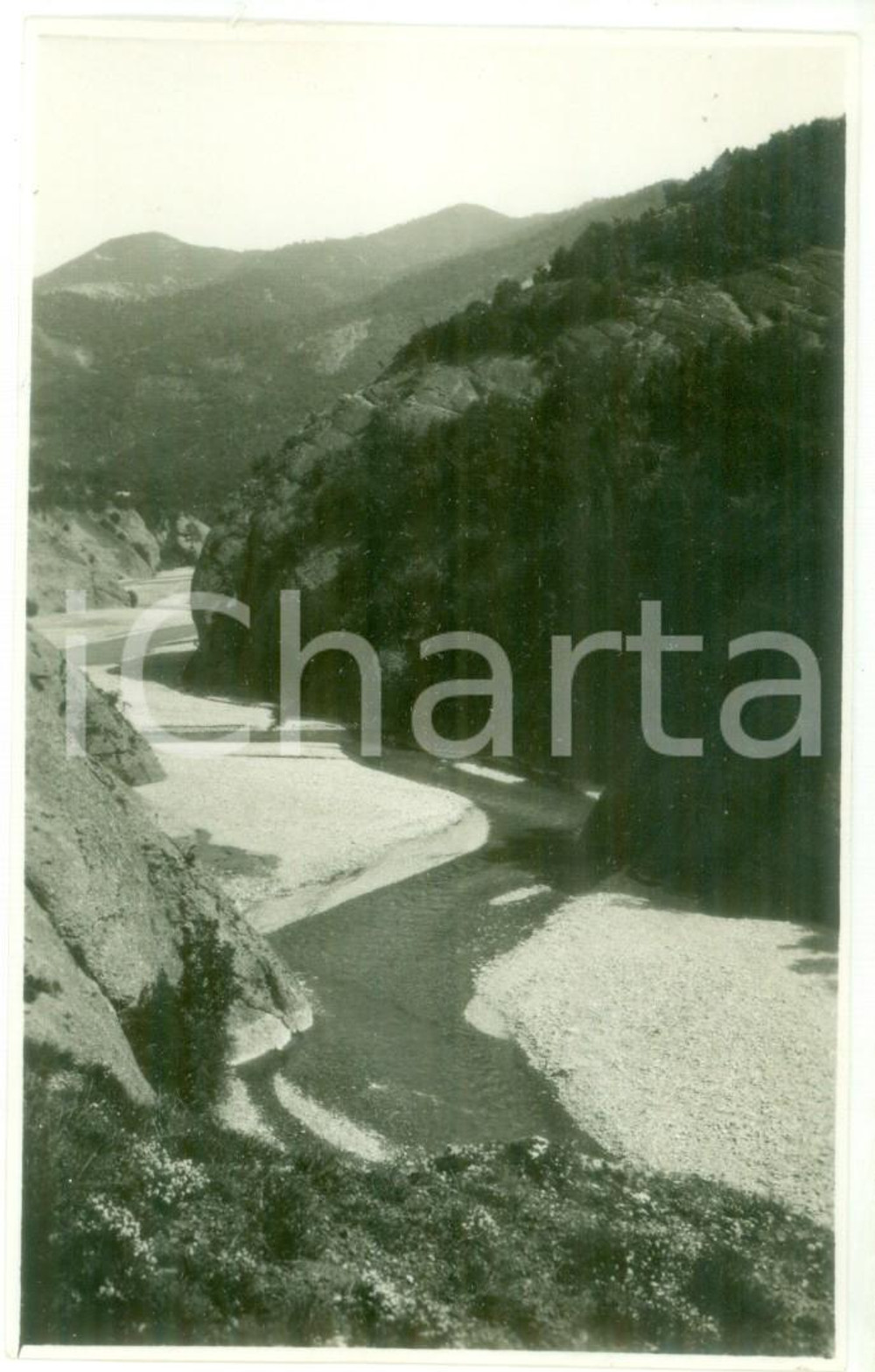 Fotografia d epoca originale Maggio 1931 VAL BORBERA Veduta del fiume  Foto cartolina VINTAGE 1