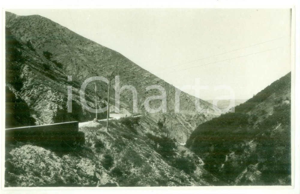 Fotografia d epoca originale 1931 VAL BORBERA Veduta della stretta di Pertuso  Foto cartolina VINTAGE 1