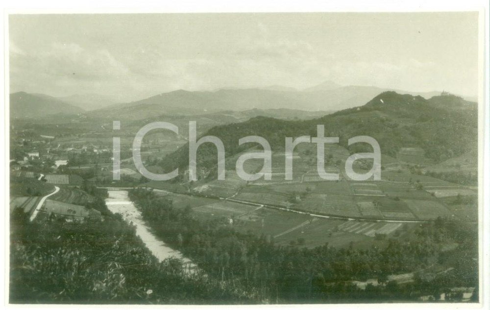 Fotografia d epoca originale 1931 GAVI LIGURE Veduta della Val di Lemme  Foto cartolina VINTAGE 1