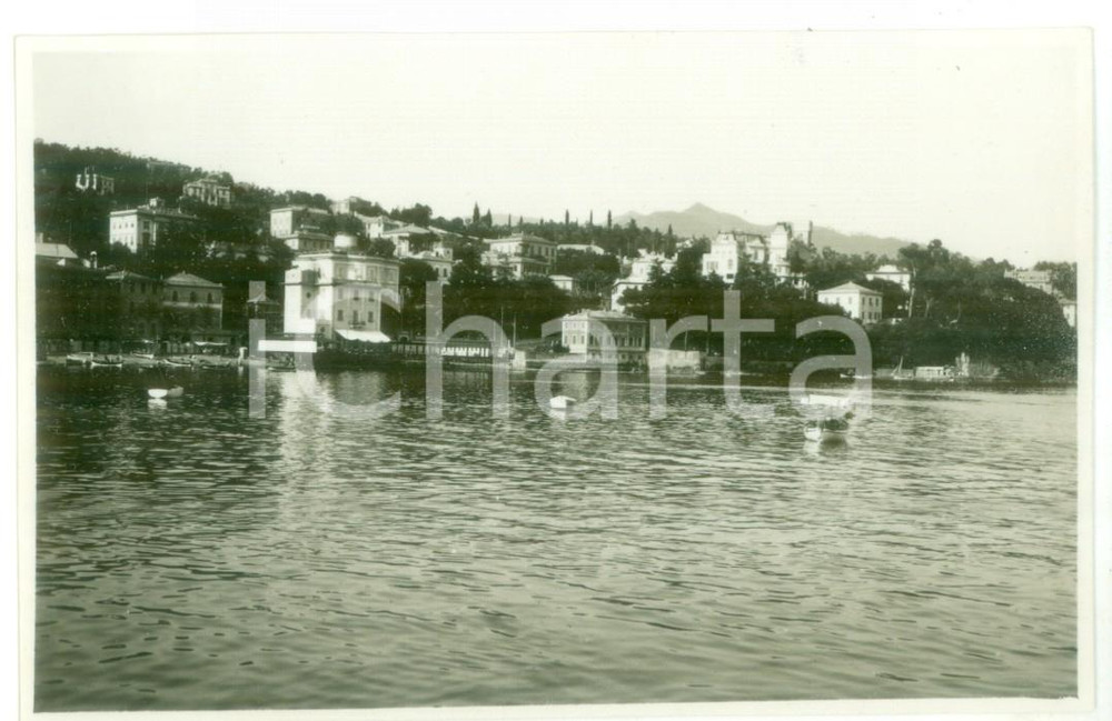 Fotografia d epoca originale 1931 SANTA MARGHERITA LIGURE Veduta panoramica Foto cartolina VINTAGE 1