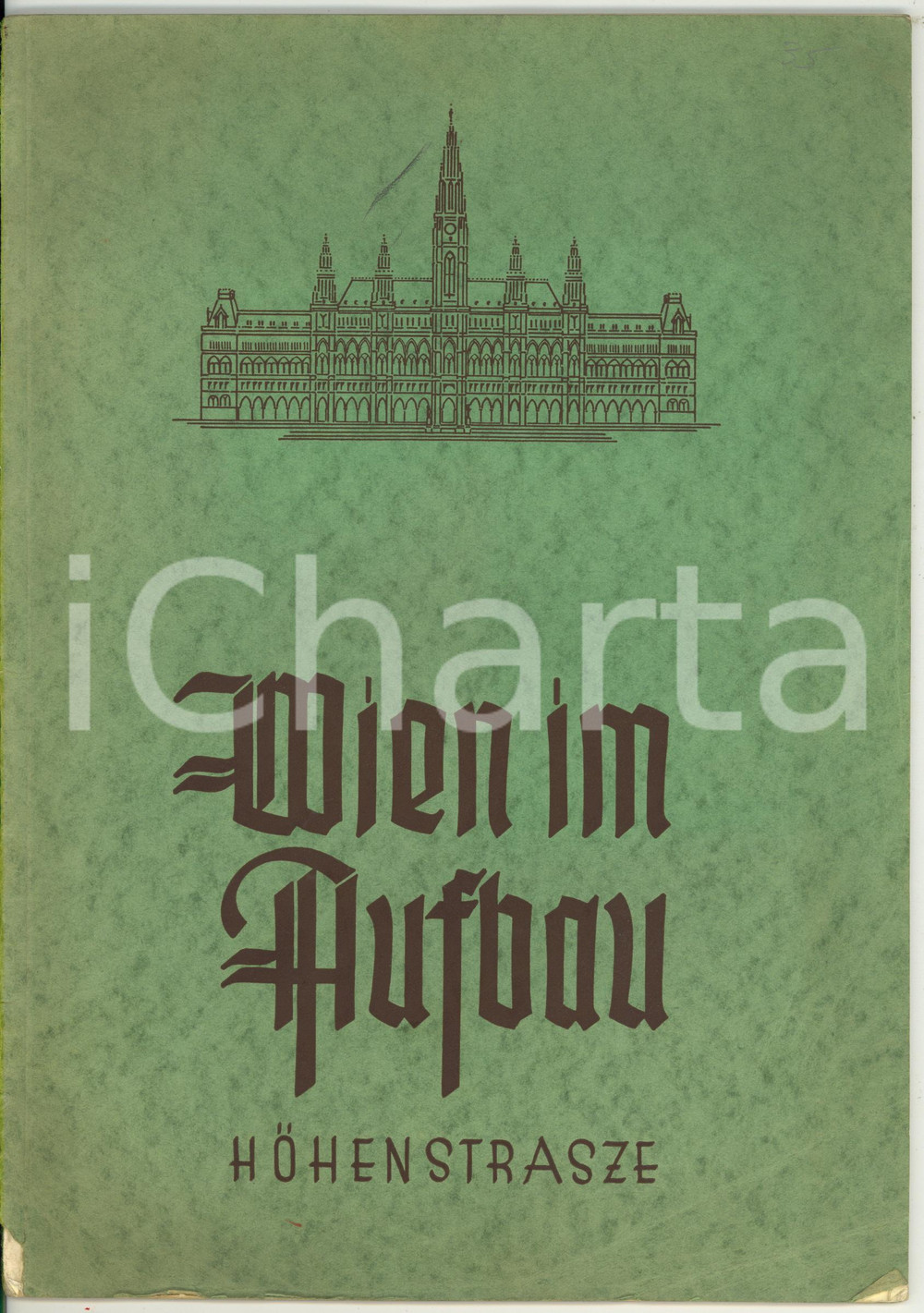 1937 Richard SCHMITZ Wien im Aufbau - Die Wiener HÃ¶henstrasse - Publikation Pubblicazione d'epoca dal titolo: "Die Wiener H&ouml;henstrasse. &Uuml;bersicht &uuml;ber die unter B&uuml;rgermeister Richard Schmitz von der Wiener B&uuml;rgerschaft beschlossenen Arbeiten in den Jahren 1934-1936 zur Schaffung einer Aussichtsstrasse".Illustrazioni b/n.  PAGINE: 30 CONDIZIONI: POOR (buone condizioni interne, ma strappo al dorso)    originale e autentica 1