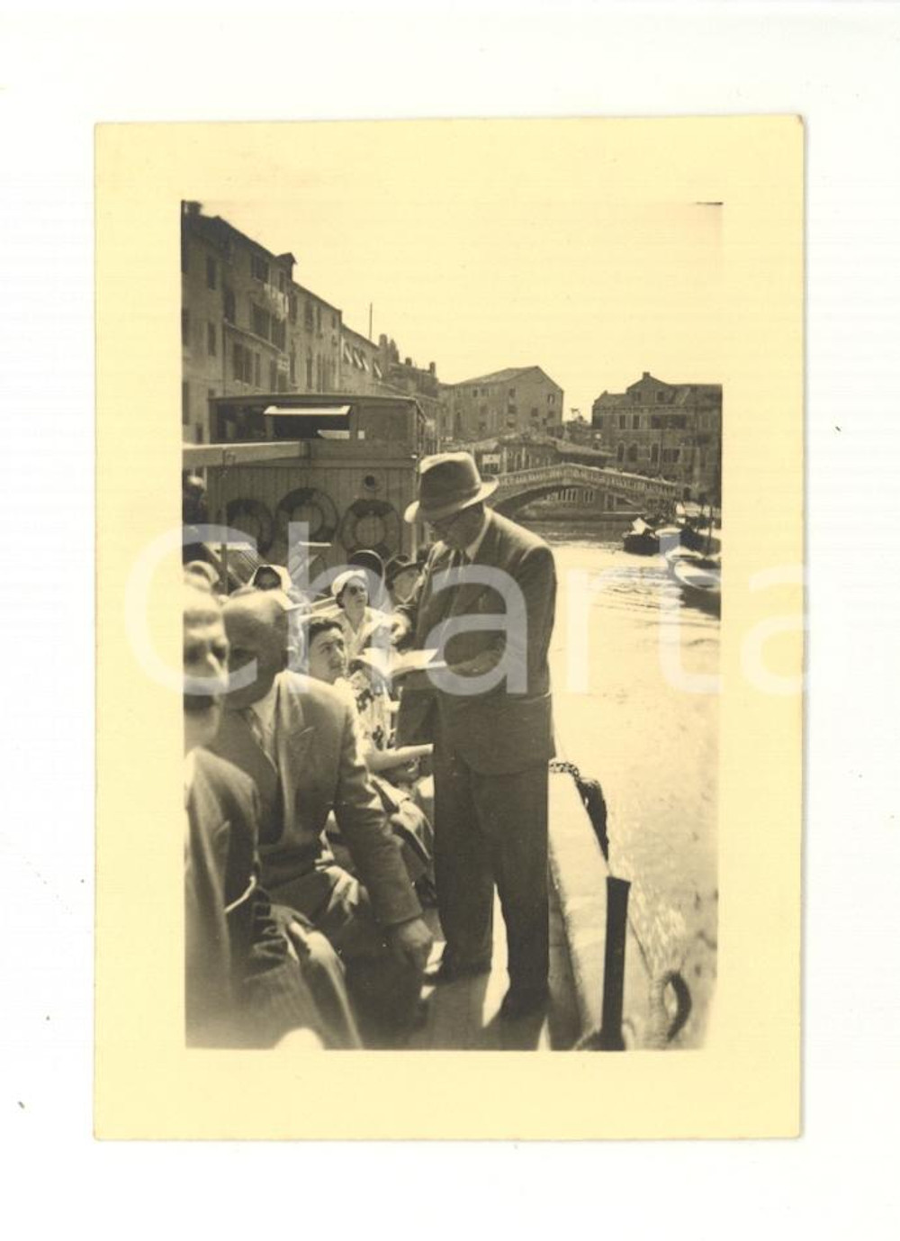 Fotografia d epoca originale 1953 VENEZIA Gita della scuola media Betteloni di Verona  Foto 7x10 cm 1