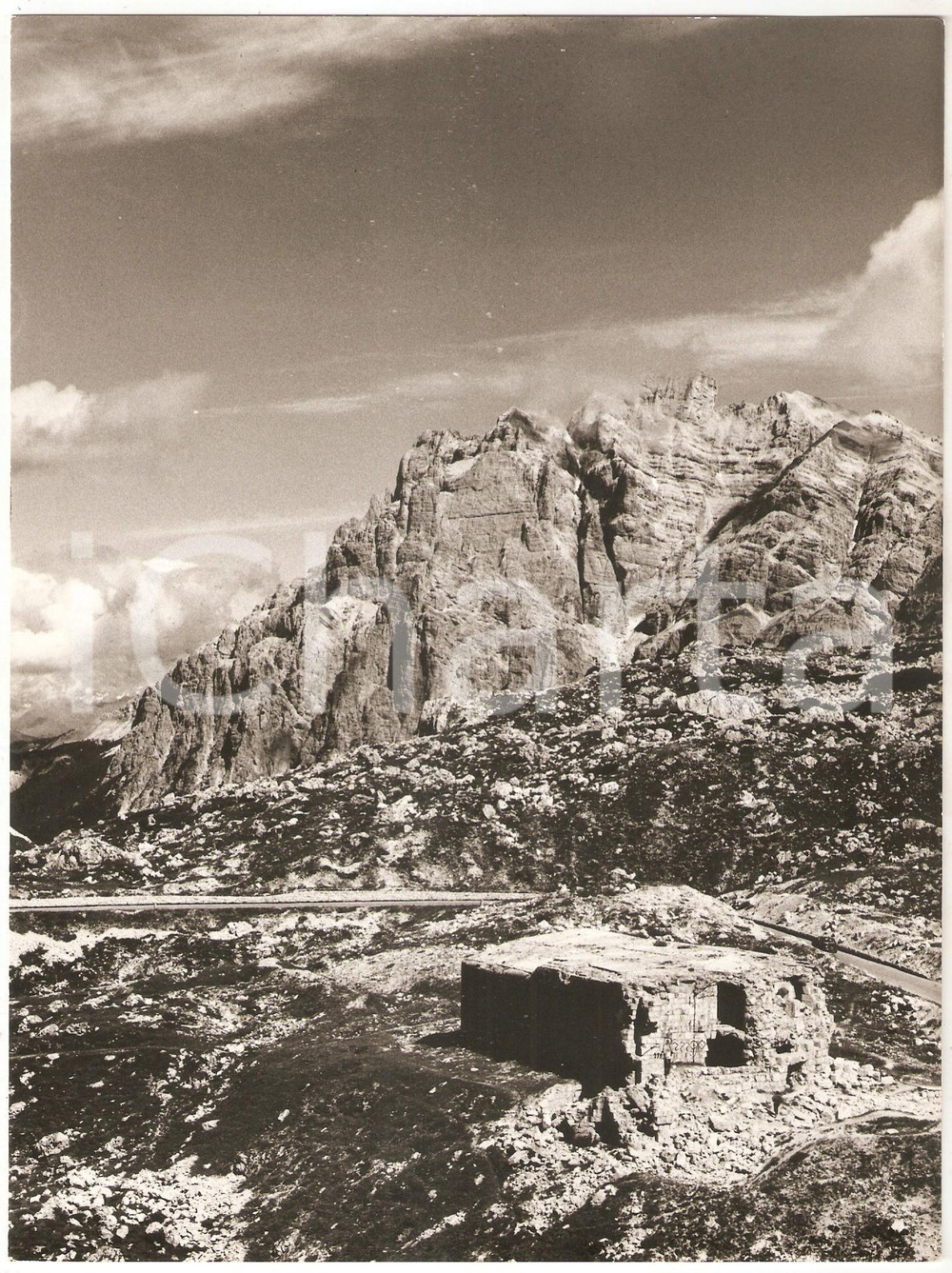 Fotografia d epoca originale 1970 DOLOMITI La Varella vista dal SASSO DI STRIA Panorama Foto artistica 17x23 1