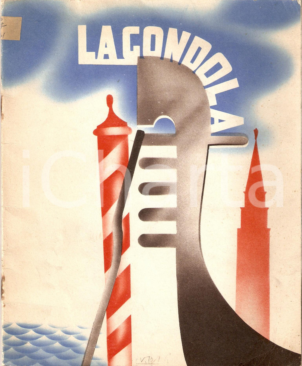 Materiale pubblicitario d’epoca 1936 VENEZIA  ENIT La gondola Libretto ILLUSTRATO 19x23 cm 1