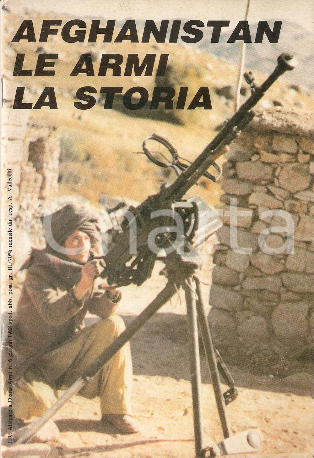 Giornale, rivista storica 1988 Luca POGGIALI Afghanistan: le armi, la storia  Allegato rivista DIANA ARMI 1