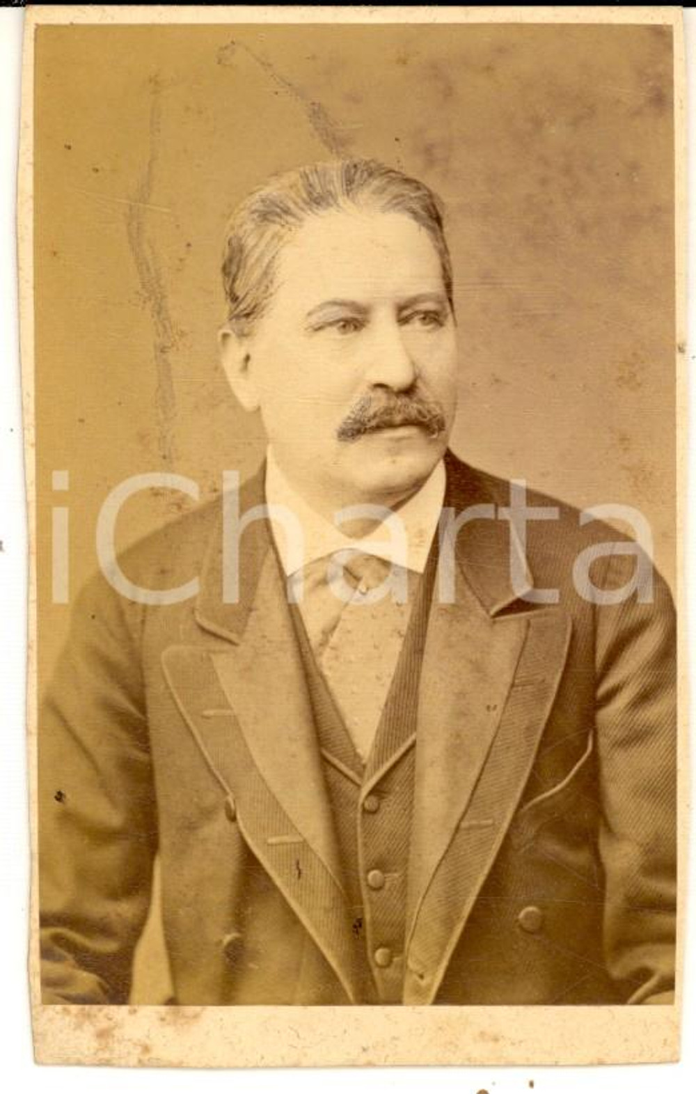 Fotografia d epoca originale 1881 WIEN Ritratto di Sigismondo WEISS Fotografia SZEKELY CDV 1