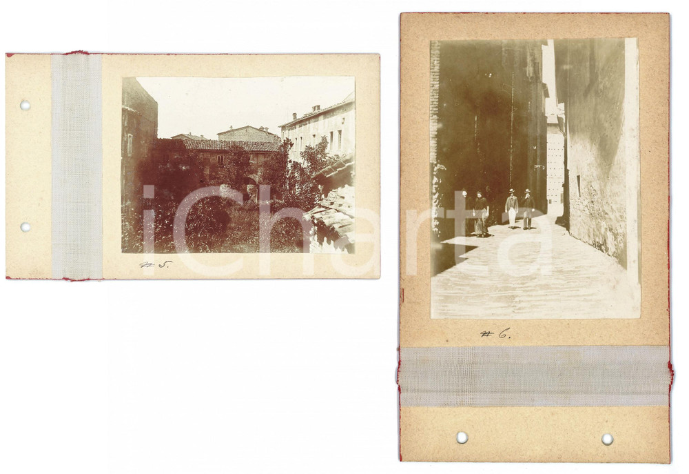 Fotografia d epoca originale 1900 URBINO Casolare rustico  Passeggiata in centro  Lotto 2 foto VINTAGE 1