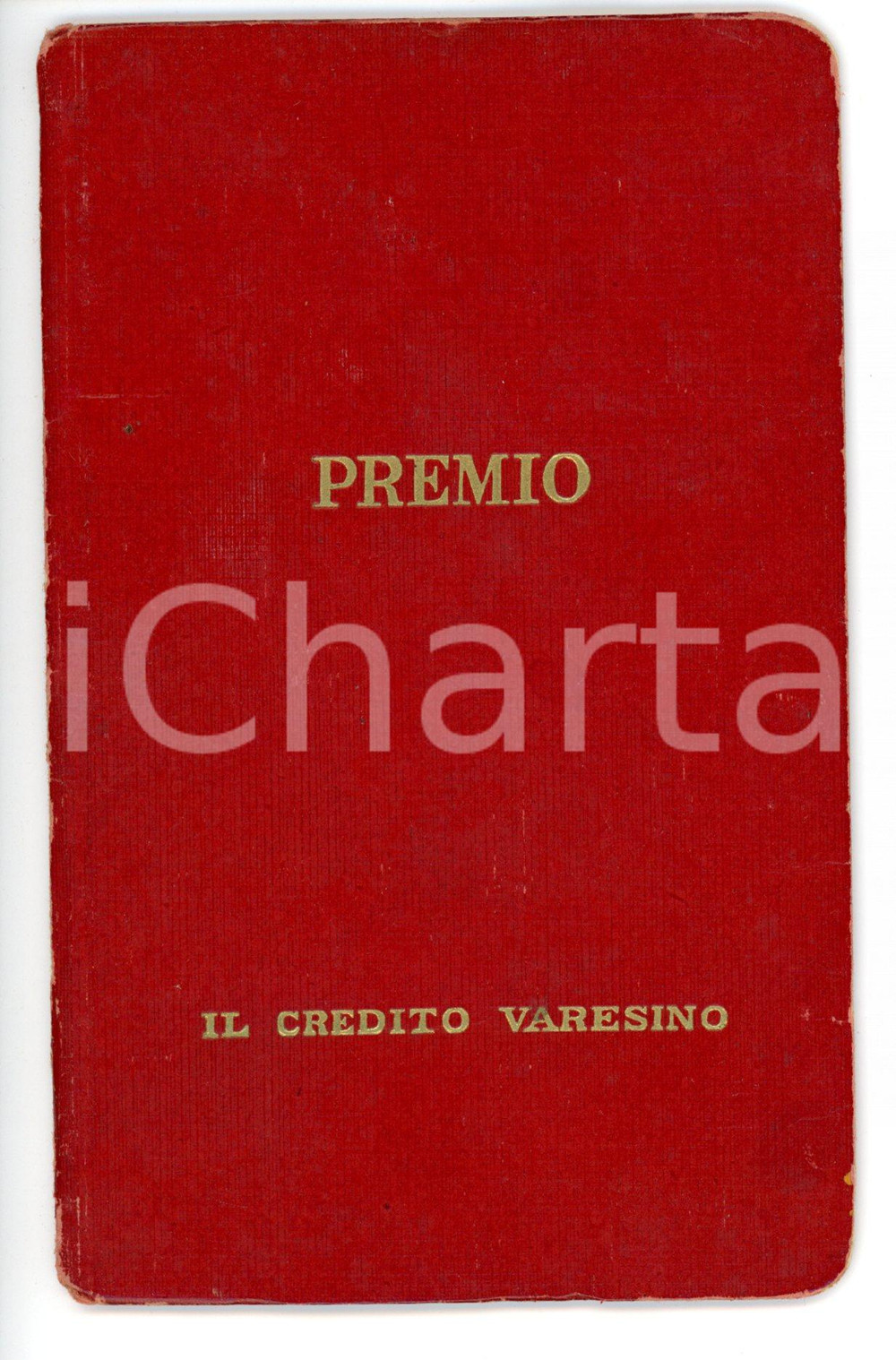 1945 LAVENO MOMBELLO - CREDITO VARESINO Libretto di piccolo risparmio - Premio Libretto d'epoca offerto in premio dal Credito Varesino agli alunni meritevoli della scuola media "F. Daverio". DIMENSIONI: 9x15 cmPAGINE: foglio unico ripiegato in 12 facciate  CONDIZIONI: FAIR (tracce d'uso e lievi rosure marginali)    originale e autentica 1
