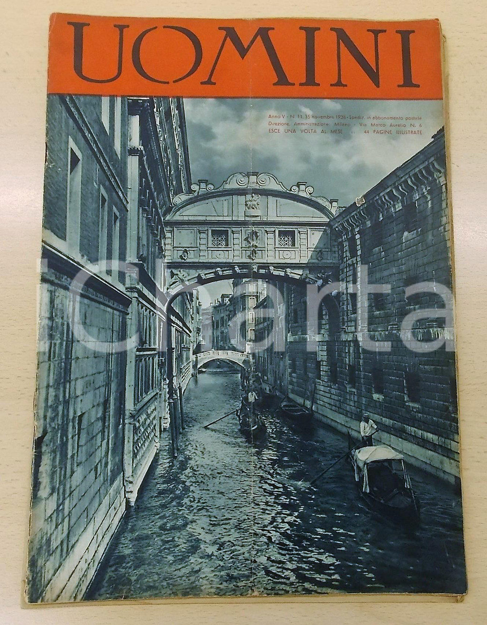 Giornale, rivista storica 1938 UOMINI Il giro del mondo in 30 giorni  Rivista illustrata / Anno V n.11 1