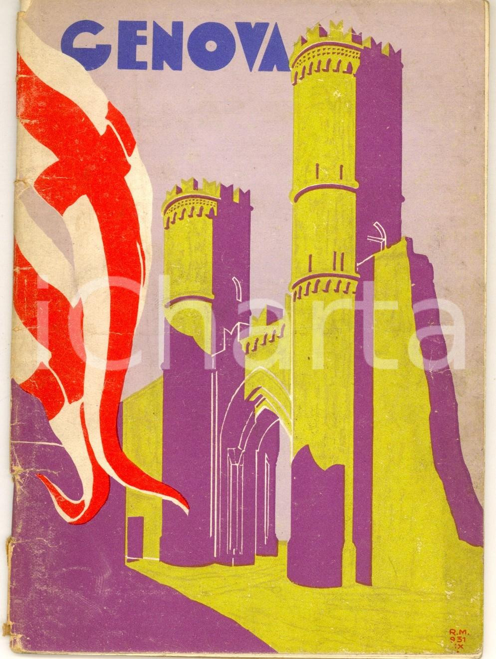 Materiale pubblicitario d’epoca 1931 GENOVA Libretto ASTL TURISMO LIGURE  ILLUSTRATO 44 pp. 1