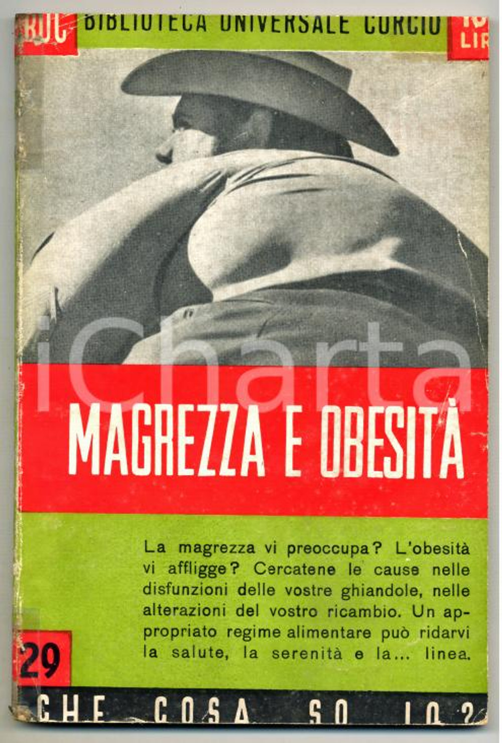 1950 Bruno DEL SIGNORE Magrezza e obesità *BUC Biblioteca Universale Curcio n.29