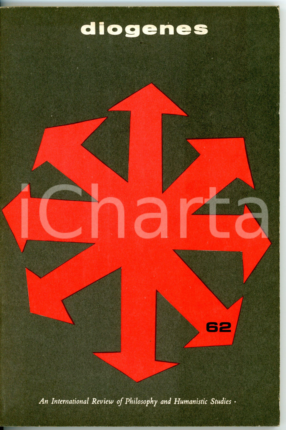 Giornale, rivista storica 1968 DIOGENES Adam SCHAFF Marx and contemporary humanism  Review nÂ° 62 1