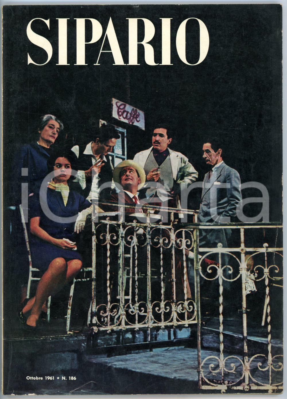 1961 SIPARIO Peter HACKS Il mugnaio di Sans-Souci *Rivista ILLUSTRATA nÂ° 186 Rivista d'epoca con illustrazioni b/n.DIMENSIONI: 20x28 cmPAGINE: 76 CONDIZIONI: FAIR (lievi macchie e abrasioni in copertina)    originale e autentica 1