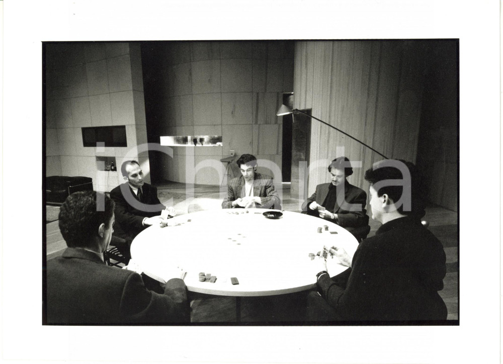 Fotografia d epoca originale 1991 MILANO Teatro di Porta Romana  Carmelo VASSALLO Riccardo MAGHERINI Money 1