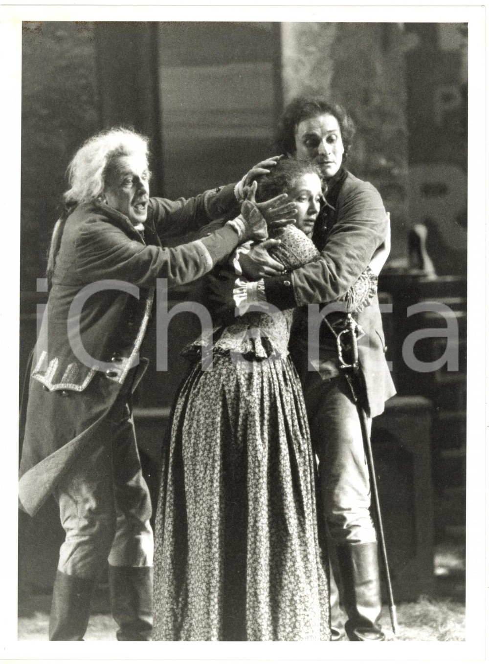 Fotografia d epoca originale 1995 FIRENZE TEATRO  Massimo DE FRANCOVICH Marta RICHELDI Massimo POPOLIZIO 1