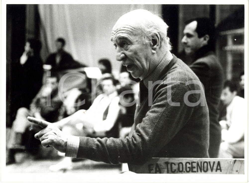 1993 GENOVA Teatro Carlo Felice - Claudio MONTALDO dirige le prove di "Turandot"