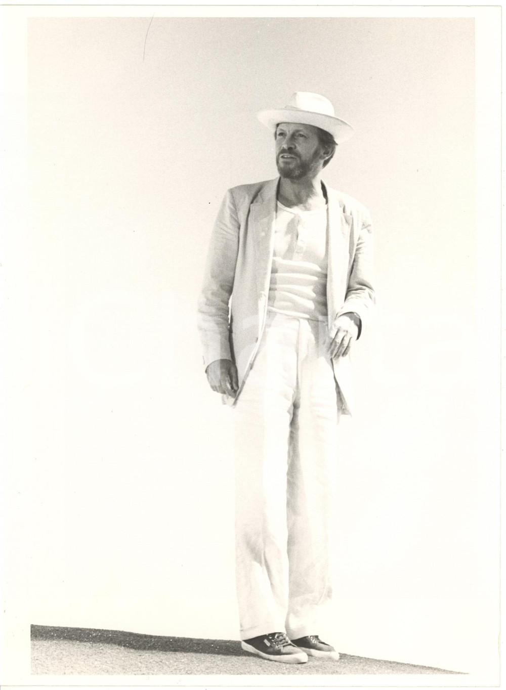 Fotografia d epoca originale 1985 ROMA Teatro Eliseo  Umberto ORSINI durante le prove di Miele selvatico 1