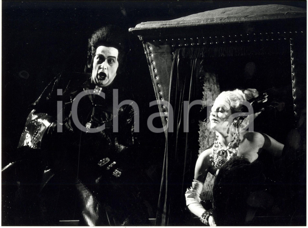 Fotografia d epoca originale 1987 MILANO Teatro alla Scala  Josef HOPFERWIESER Waltraud MEIER in Cardillac 1