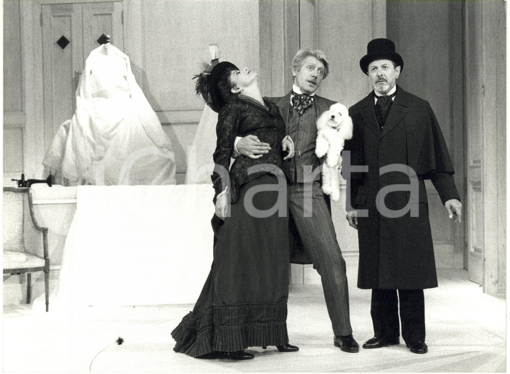Fotografia d epoca originale 1997 BOLZANO Teatro Stabile  Cecilia LA MONACA Carlo SIMONI Alvise BATTAIN 1