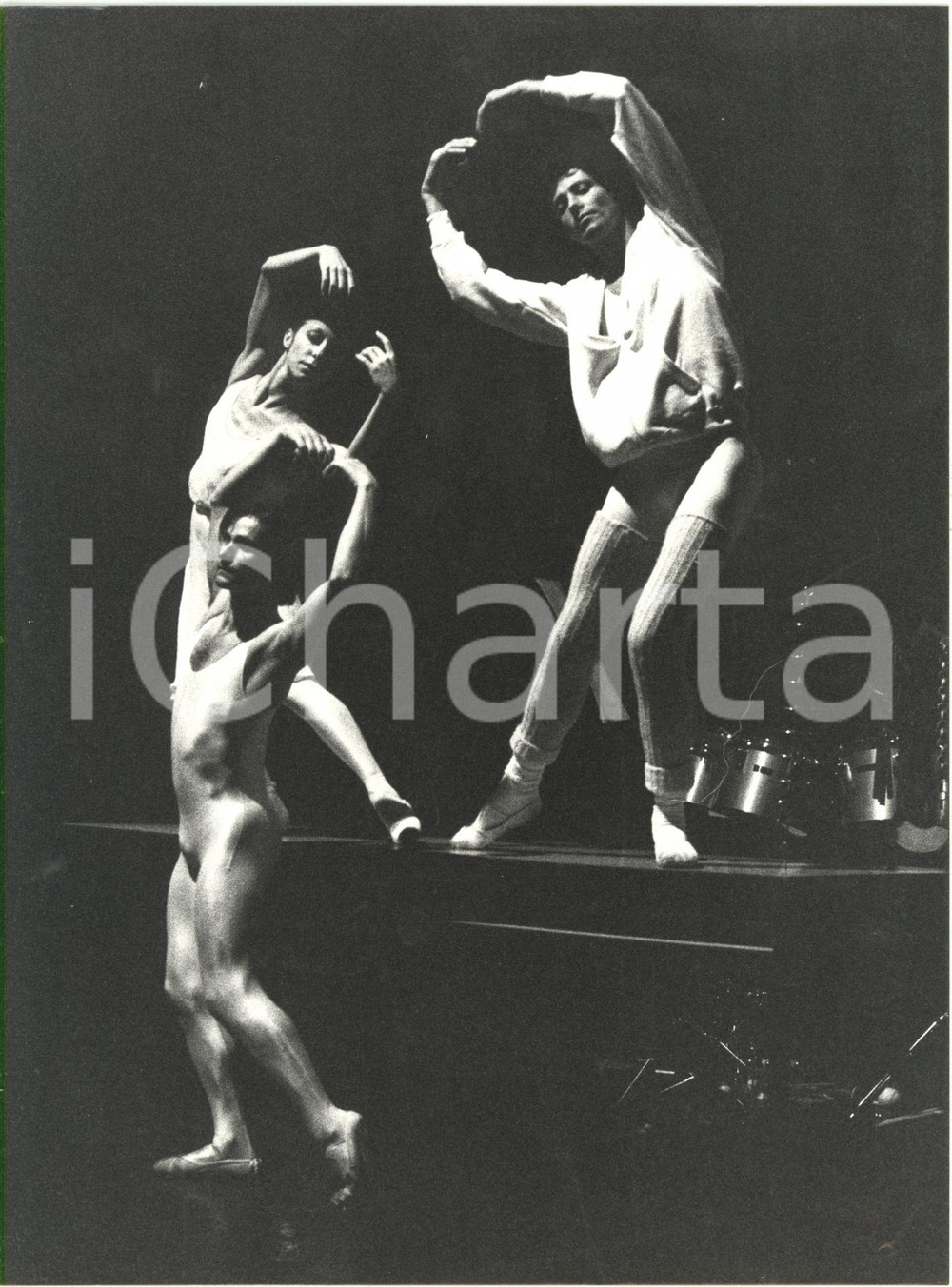 Fotografia d epoca originale 1985 ca BALLETTO  Jean Pierre MARTAL e Loredana FURNO Foto 18x24 cm 1