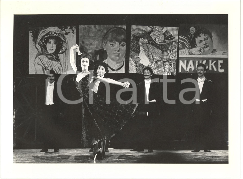 Fotografia d epoca originale 1988 TEATRO NUOVO Luciana SAVIGNANO Lorenzo CASORELLI Vedova allegra souvenir 1