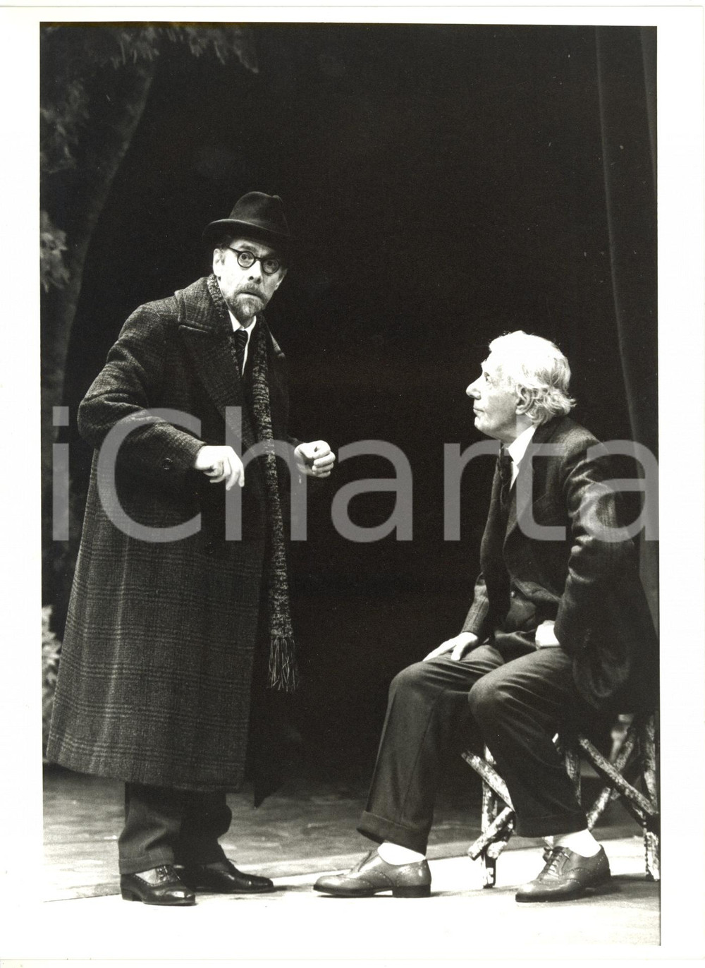 Fotografia d epoca originale 1993 ROMA Gabriele LAVIA Gianrico TEDESCHI Sei personaggi in cerca dâ€™autore 1