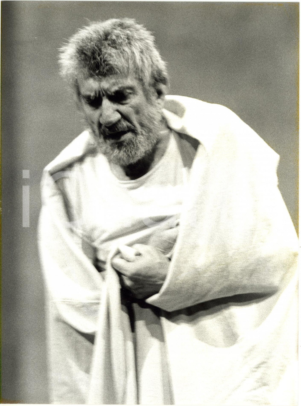 Fotografia d epoca originale 2000 MILANO Piccolo Teatro  Gigi PROIETTI in Socrate di Vincenzo CERAMI Foto 1