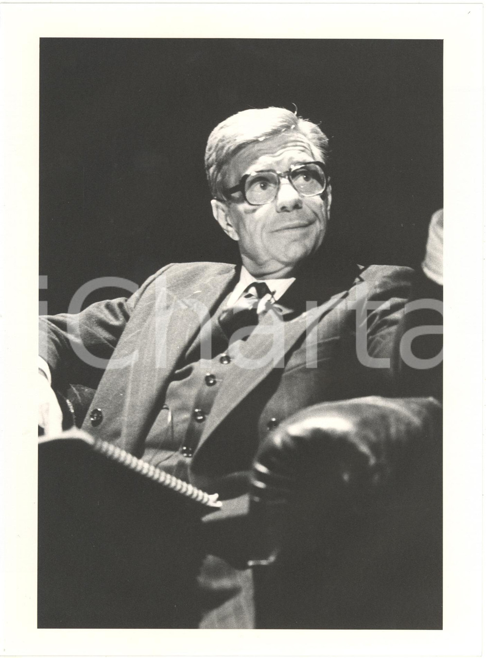 Fotografia d epoca originale 1980 ca ITALIA TEATRO  Renzo PALMER  Ritratto dell attore Foto 18x24 cm 1