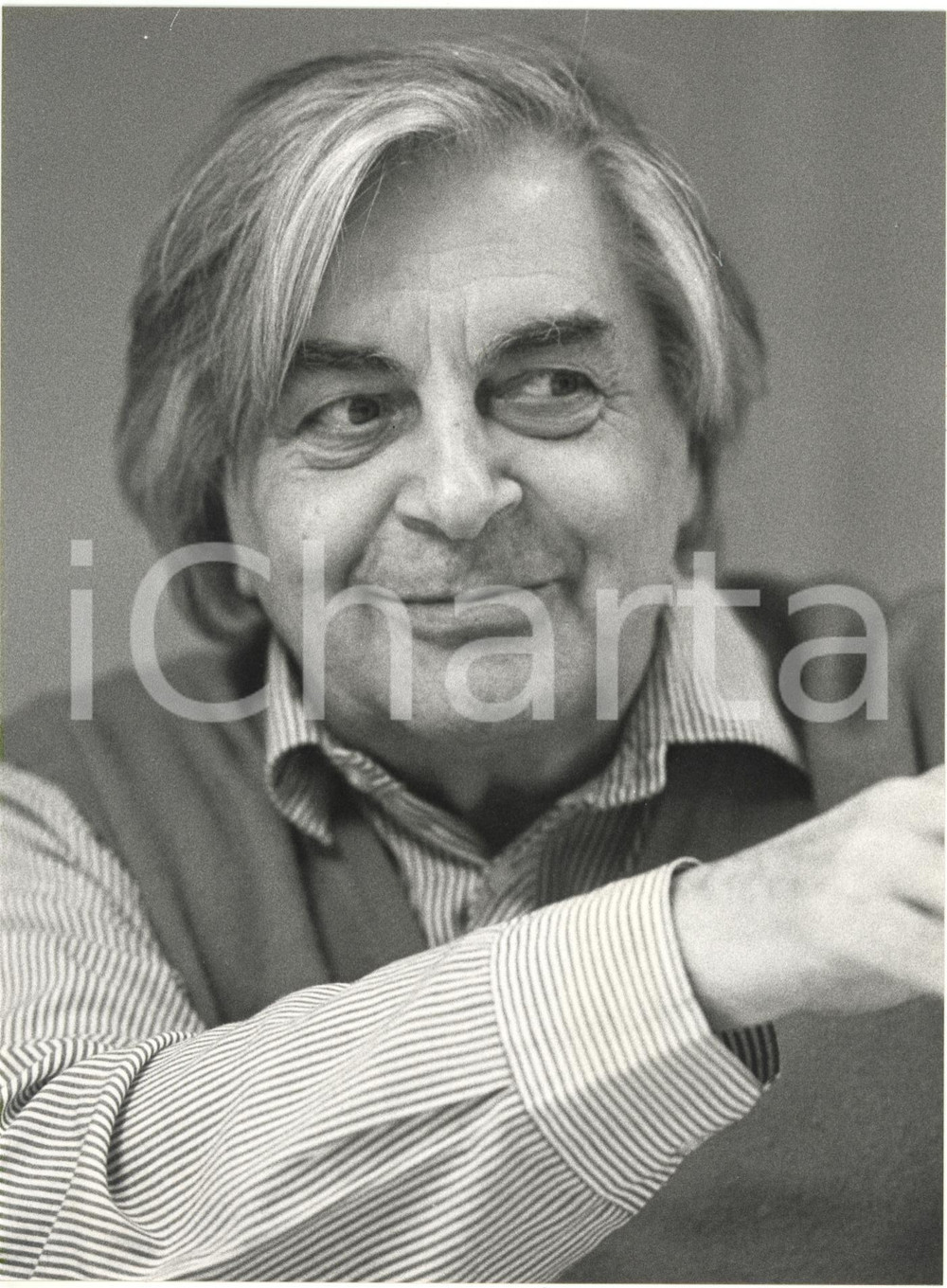 Fotografia d epoca originale 1985 ca TEATRO  Jurij PetroviÄ LJUBIMOV  Ritratto del regista Foto 18x24 cm 1