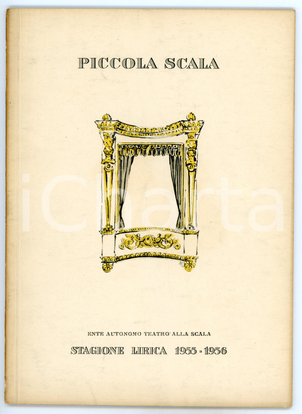 Materiale pubblicitario d’epoca 1955 MILANO TEATRO PICCOLA SCALA Lorenzo DA PONTE CosÃ¬ fan tutte  27 pp. 1
