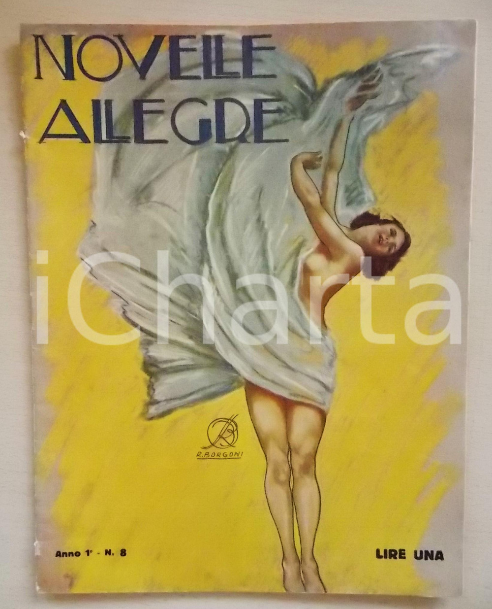 Giornale, rivista storica 1932 NOVELLE ALLEGRE La vendetta del marito  Gelosia  Rivista anno I nÂ° 8 1