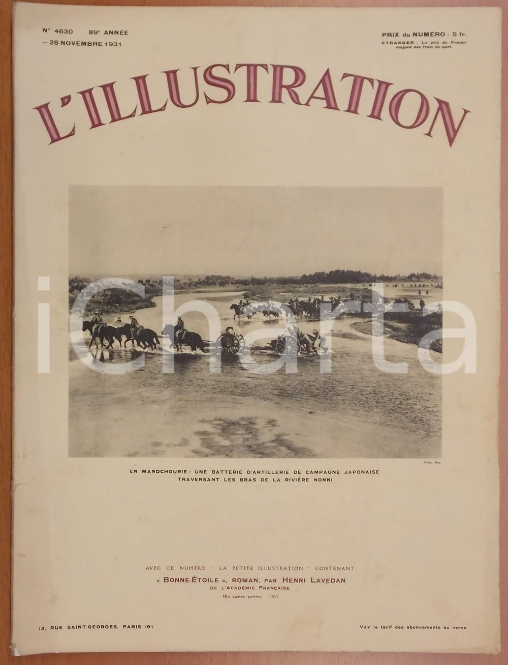 1931 L'ILLUSTRATION Voyage en Russie SoviÃ©tique *Rivista ILLUSTRATA - NÂ° 4630 Pubblicazione d'epoca con illustrazioni b/n.CONDIZIONI: FAIR (buone condizioni interne ma gualciture in copertina)FORMATO: 28x40 cmPAGINE: 30 + XL      originale e autentica 1