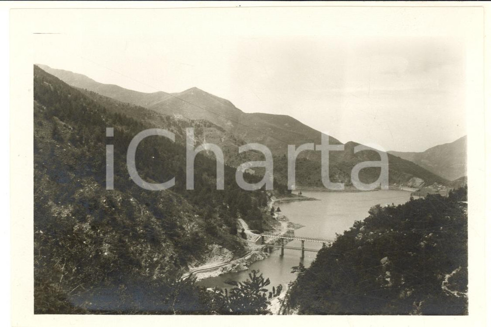1950 ca LAGHI DEL GORZENTE - Veduta del lago inferiore - Foto VINTAGE 14x9 cm