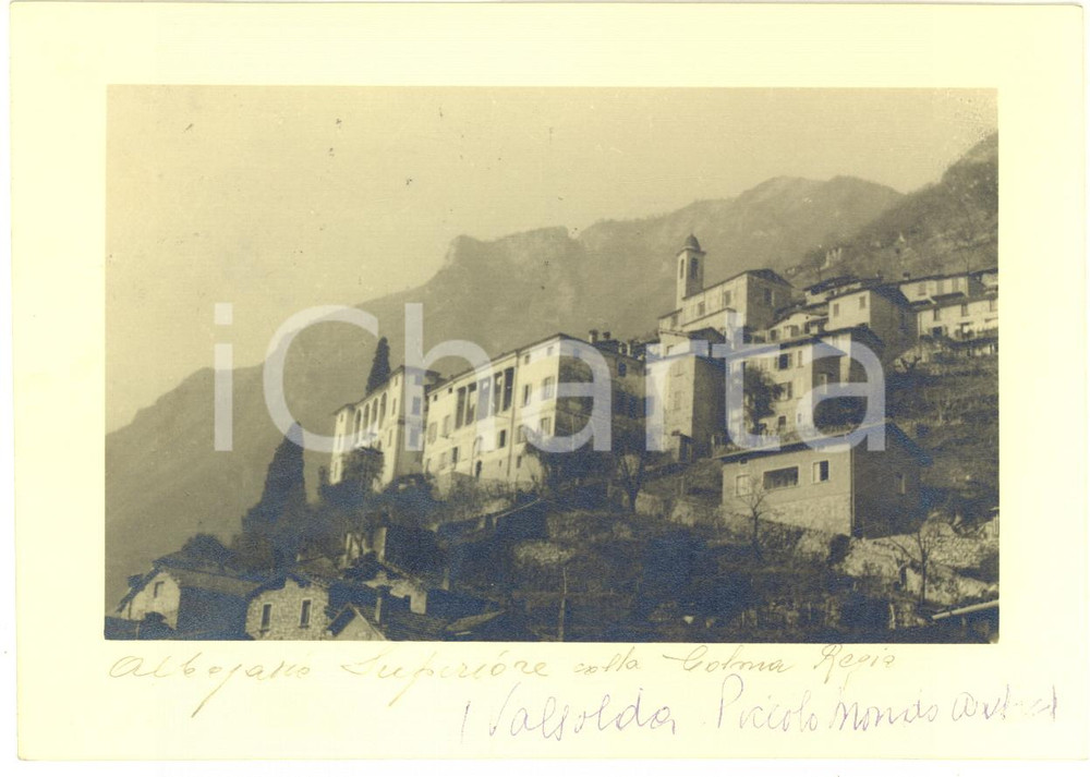Fotografia d epoca originale 1961 VALSOLDA  ALBOGASIO SUPERIORE e Colma Regia  Veduta  Foto cartolina VG 1