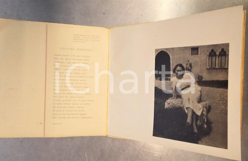Libro, pubblicazione d epoca 1936 VERONA CASTELVECCHIO Ricordo di Melba TAVOSO  Pubblicazione 24 pp. 1