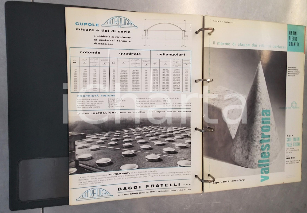 Materiale pubblicitario d’epoca 1964 MILANO Catalogo edile POLVER   Pubblicazione illustrata 100 pp. 1