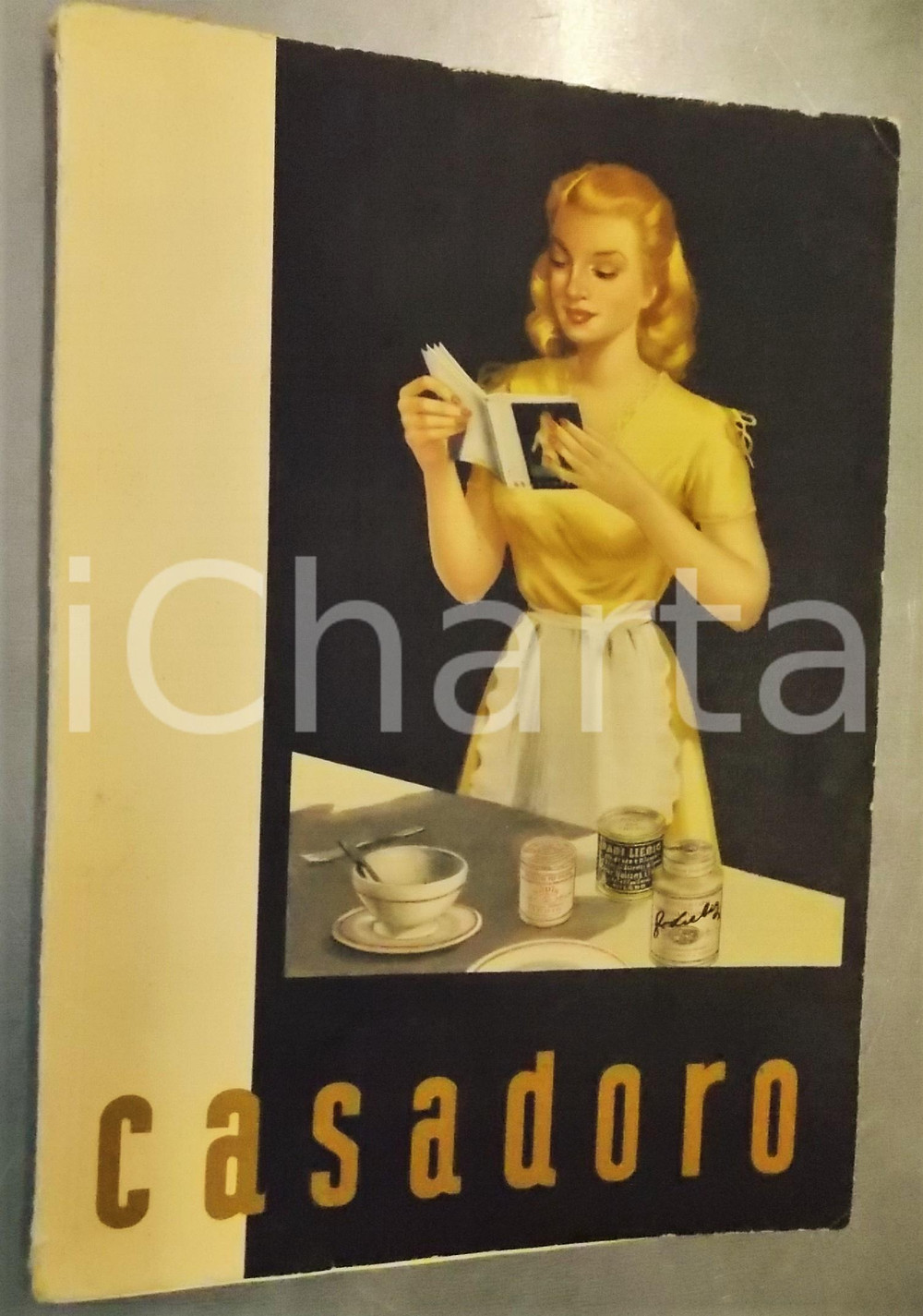 Libro, pubblicazione d epoca 1954 CASADORO Ricettario pubblicitario LIEBIG  DANNEGGIATO 122 pp. 1