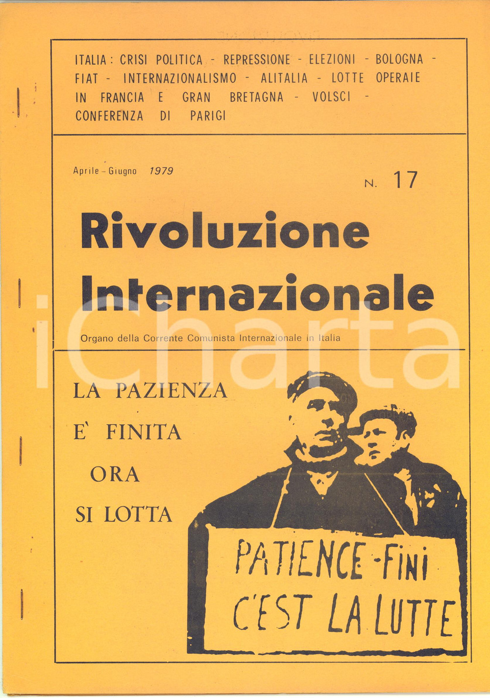 Giornale, rivista storica 1979 RIVOLUZIONE INTERNAZIONALE  FIAT e rabbia operaia  Lotta ALITALIA Rivista 1