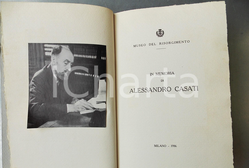 Libro, pubblicazione d epoca 1956 MILANO Museo del Risorgimento  In memoria di Alessandro Casati  53 pp. 1