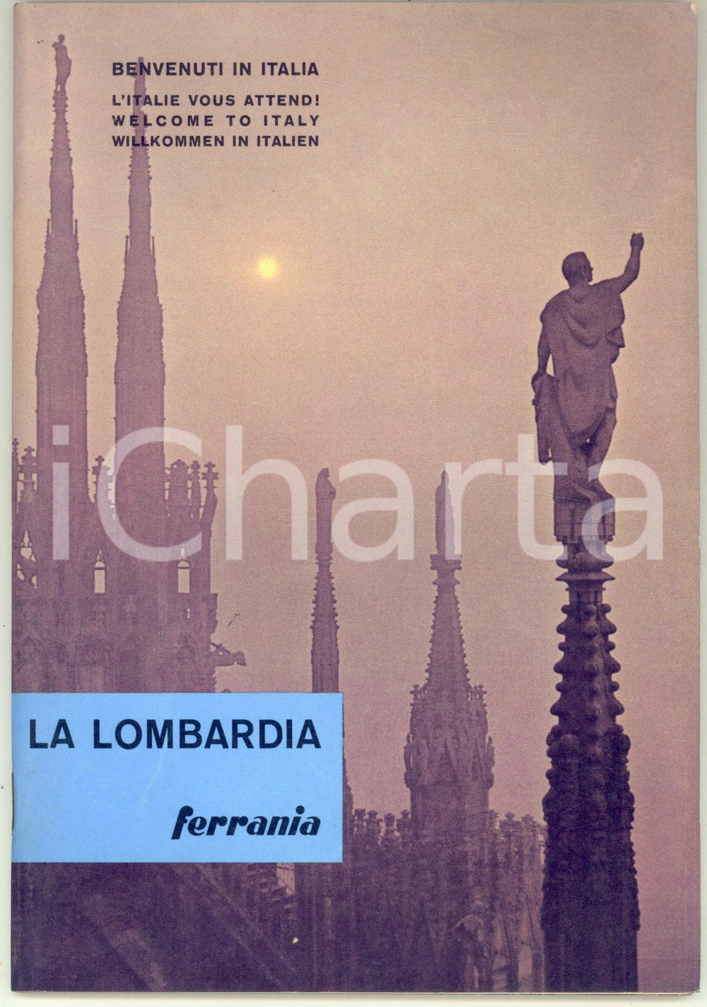 Libro, pubblicazione d epoca 1964 Guida fototuristica FERRANIA  La Lombardia  60 pp. ILLUSTRATO 1