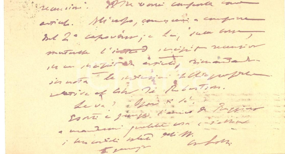 Autografo originale 1924 ROMA LA CULTURA Cesare DE LOLLIS per ultime recensioni  Autografo 1