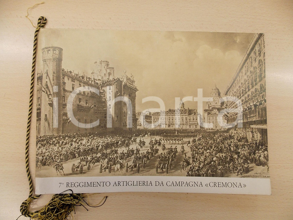 Oggetto da collezione cartaceo 1970 7Â° Reggimento Artiglieria Campagna CREMONA  Calendario autografo REGHINI 1