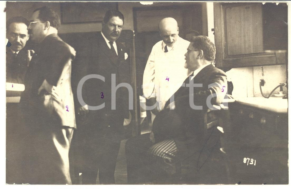 Fotografia d epoca originale 1925 ca FIRENZE Facoltà di Medicina  Visita di Giovanni GENTILE  Foto RARA 1 1