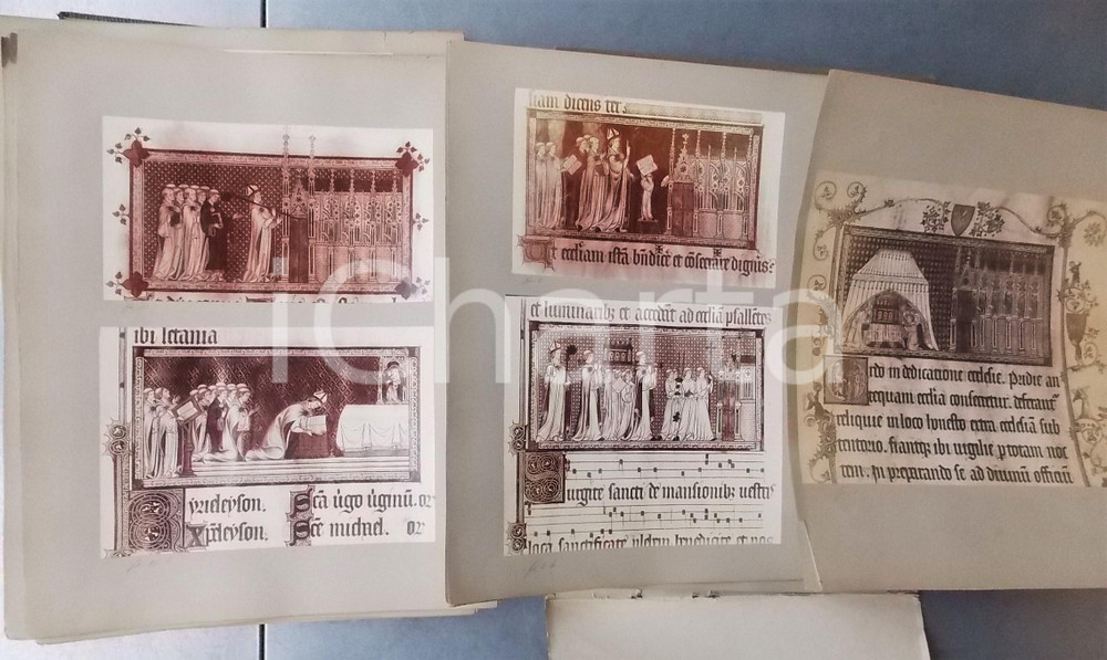 Libro, pubblicazione d epoca 1920 ca The METZ PONTIFICAL manuscript  Album of original photos 25x32 cm 1