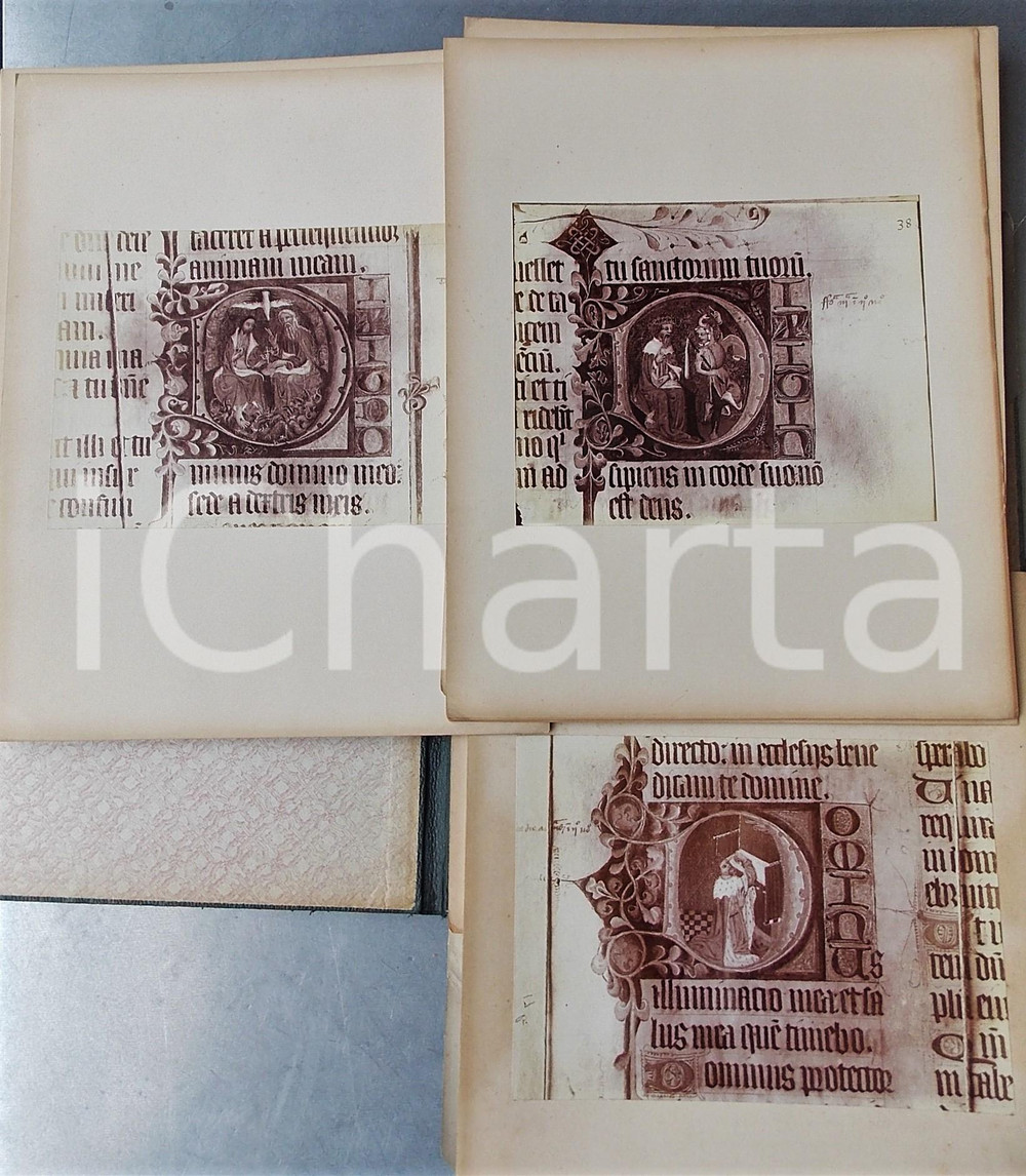 1920 ca The BURY ST. EDMUNDS Psalter manuscript  - Album of original photos 25x32