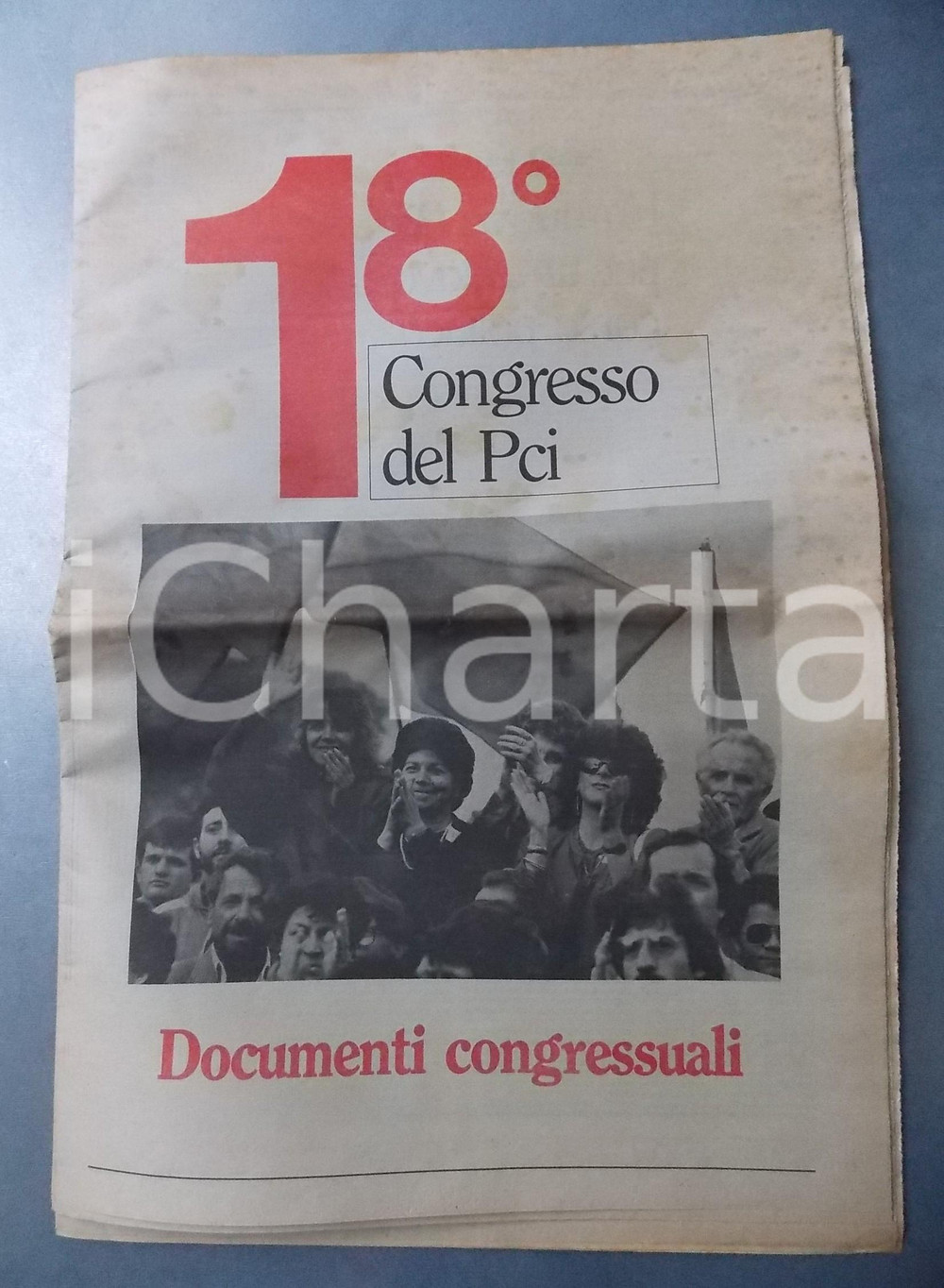 Giornale, rivista storica 1989 ROMA 18° Congresso del PCI  Documenti congressuali  Numero unico 1