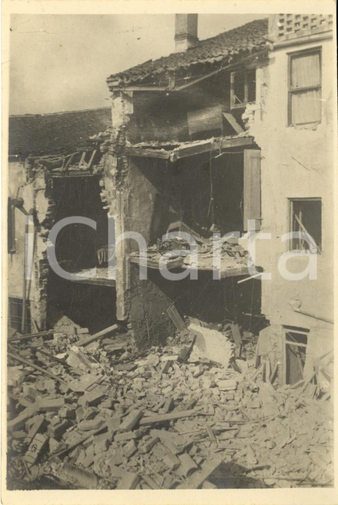 Fotografia d epoca originale 1918 WW1 PADOVA Bombardamenti  Casa distrutta in Riviera TISO CAMPOSAMPIERO 1